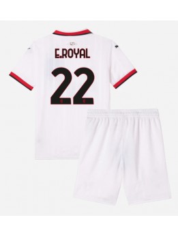 Billige AC Milan Emerson Royal #22 Bortedraktsett Barn 2024-25 Kortermet (+ Korte bukser)